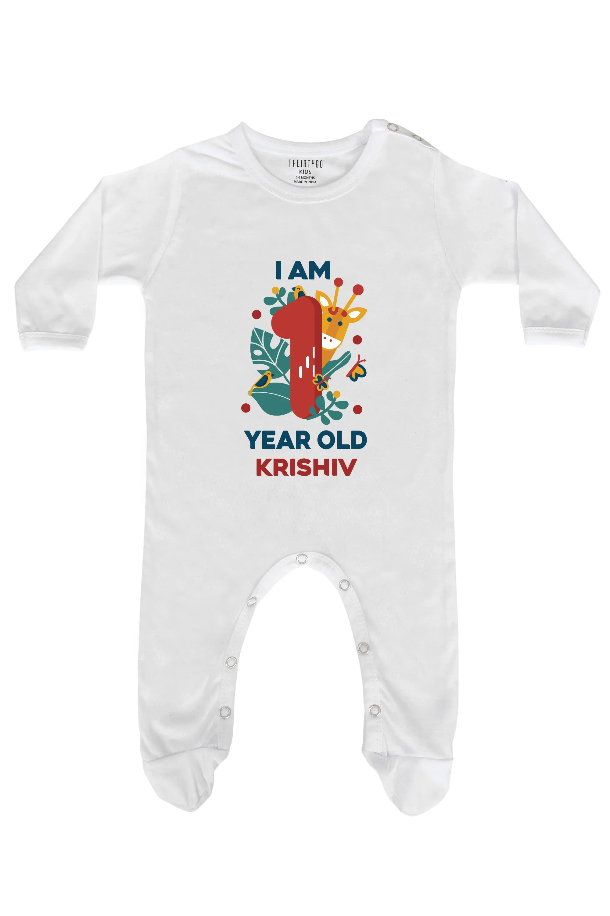 1 Year Birthday Baby Romper | Onesies w/ Custom Name