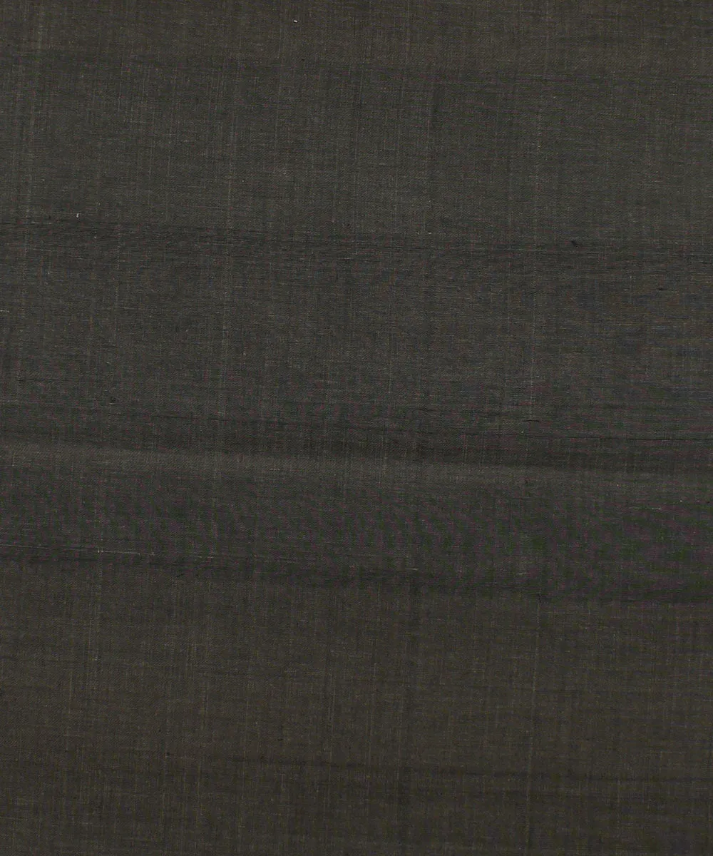 1.1m Grey Brown Mangalagiri Handloom Cotton Fabric