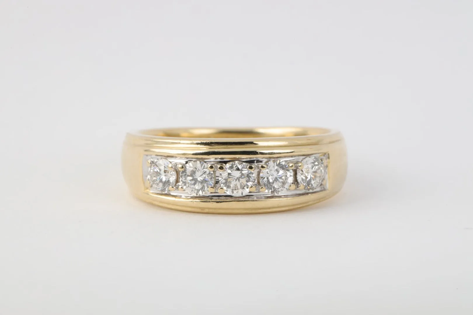 14k Yellow Gold 1.97tcw Diamond Ring Size 9.75 (9.68g.)