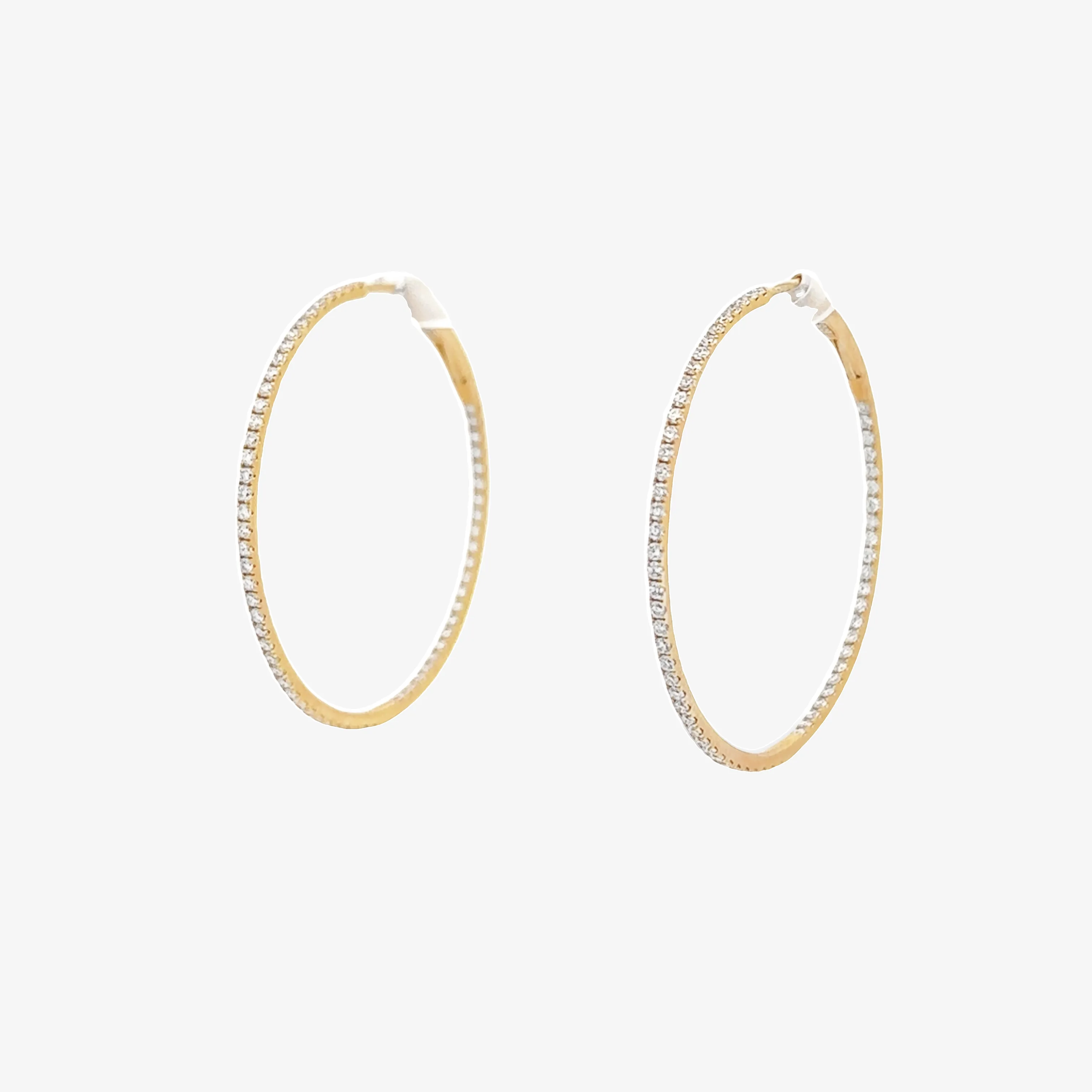 1.75 Ultra Whisper Thin 1.30CT Hoop Earrings