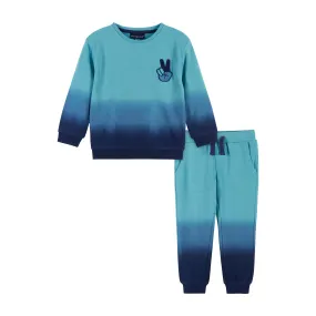 2-Piece Dip Dye Sweatshirt Set