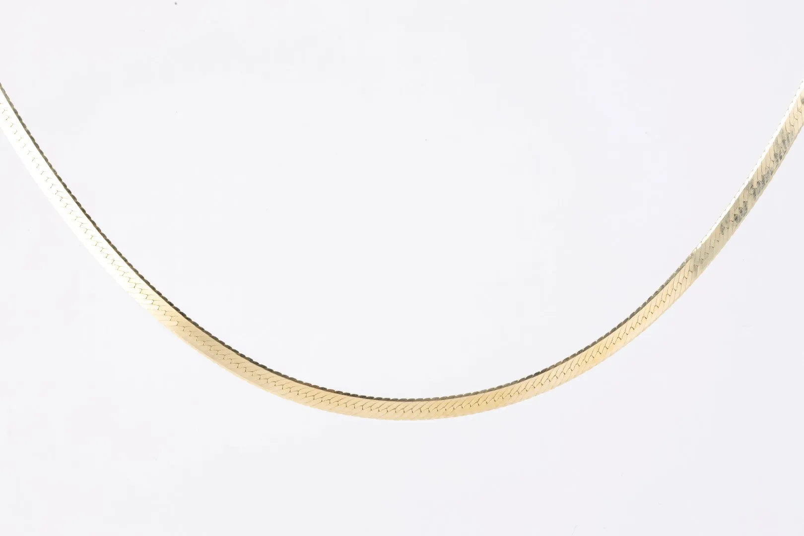 20" 14k Yellow Gold Herringbone Chain (7.47g.)