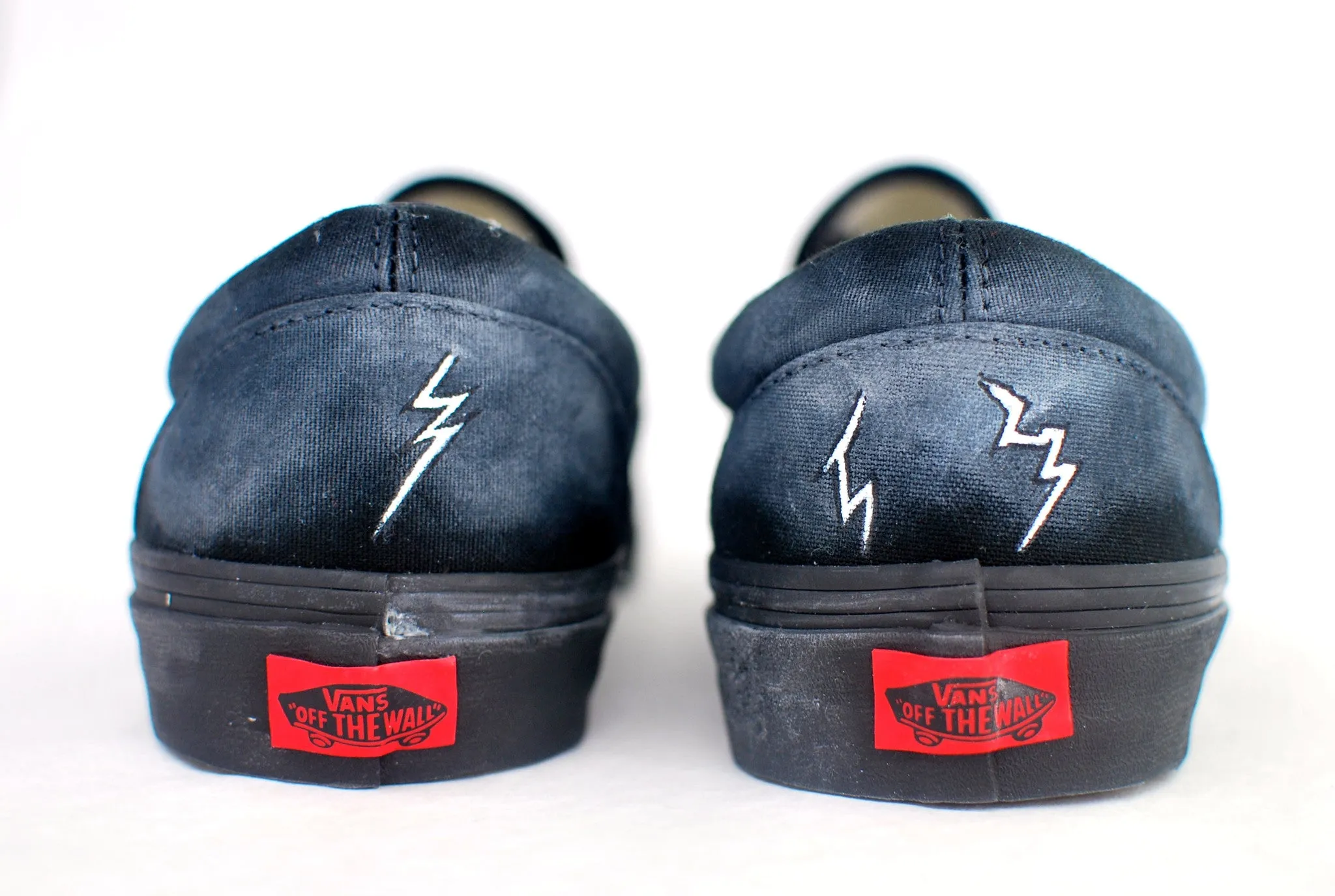 A Day To Remember - Hand Painted Common Courtesy Vans Slip Ons