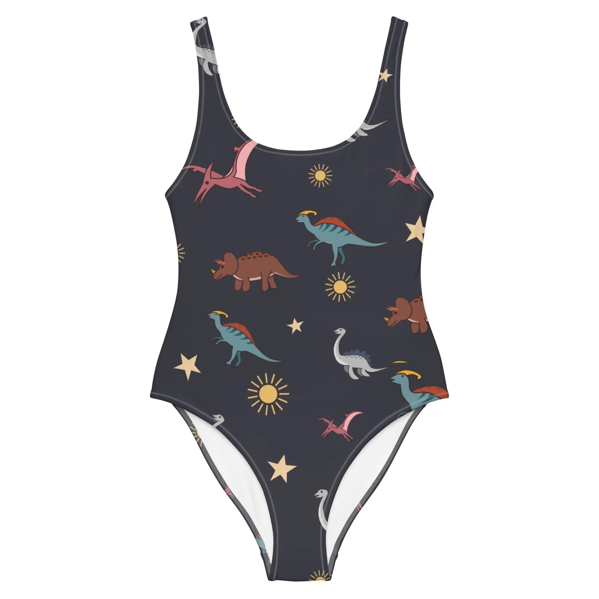 Adult Dinosaur Lover One-Piece Swimsuit Dinosaur Print Tank For Women