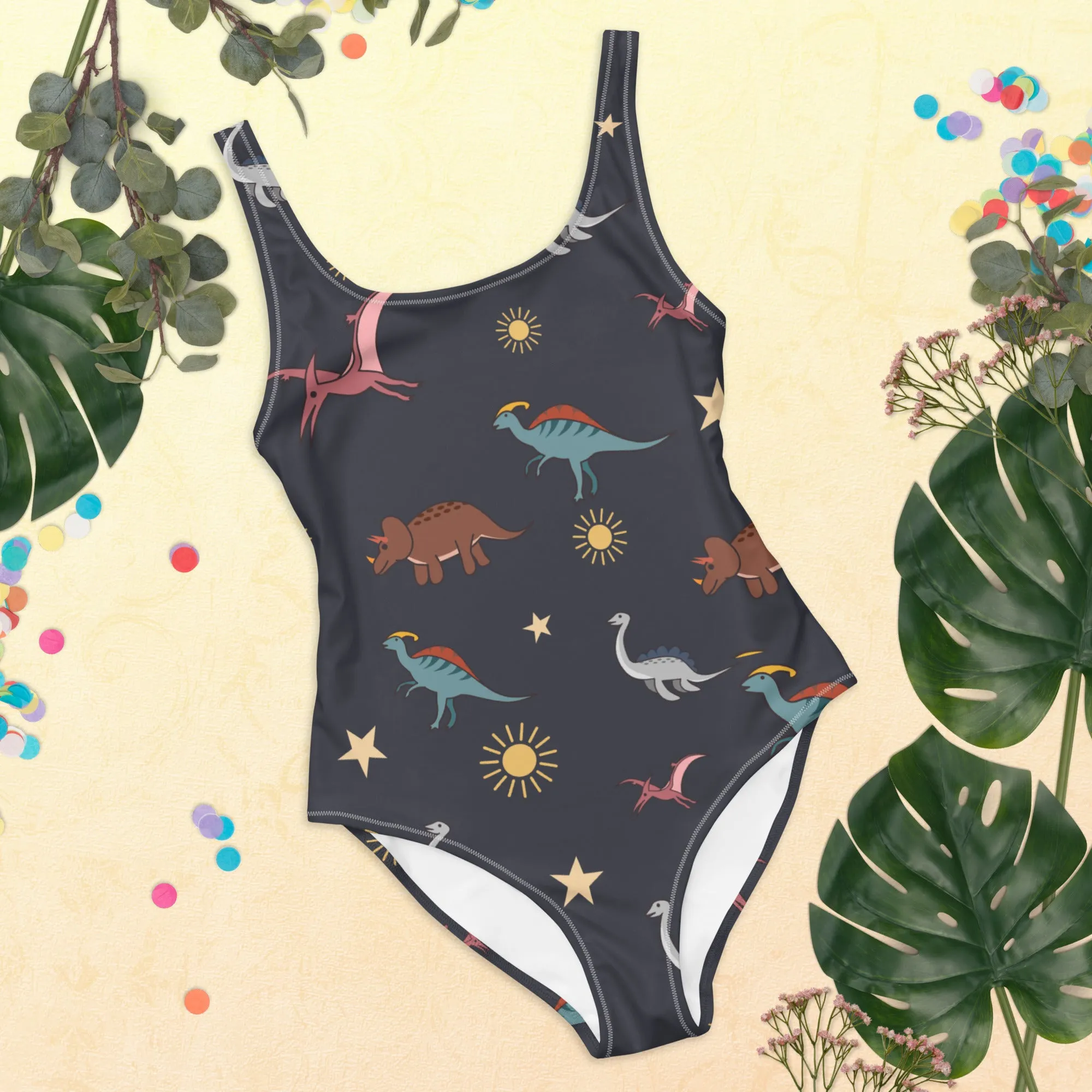 Adult Dinosaur Lover One-Piece Swimsuit Dinosaur Print Tank For Women