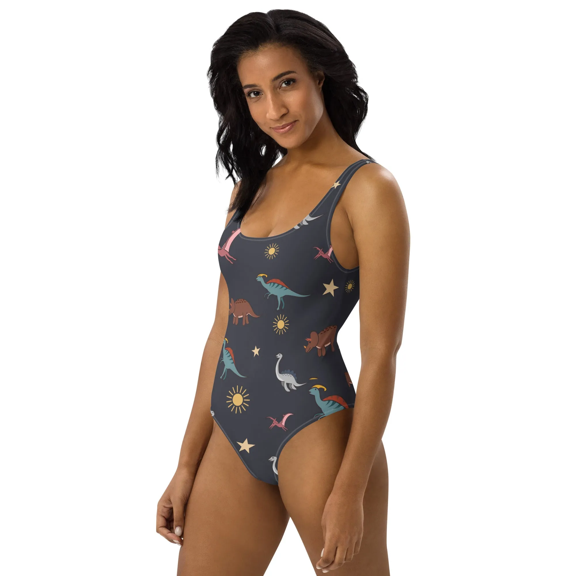 Adult Dinosaur Lover One-Piece Swimsuit Dinosaur Print Tank For Women