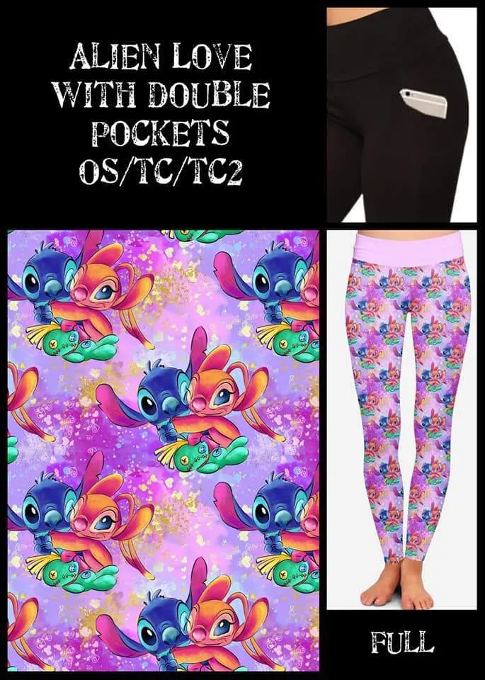 Alien Love Soft Leggings w/ Double Pockets