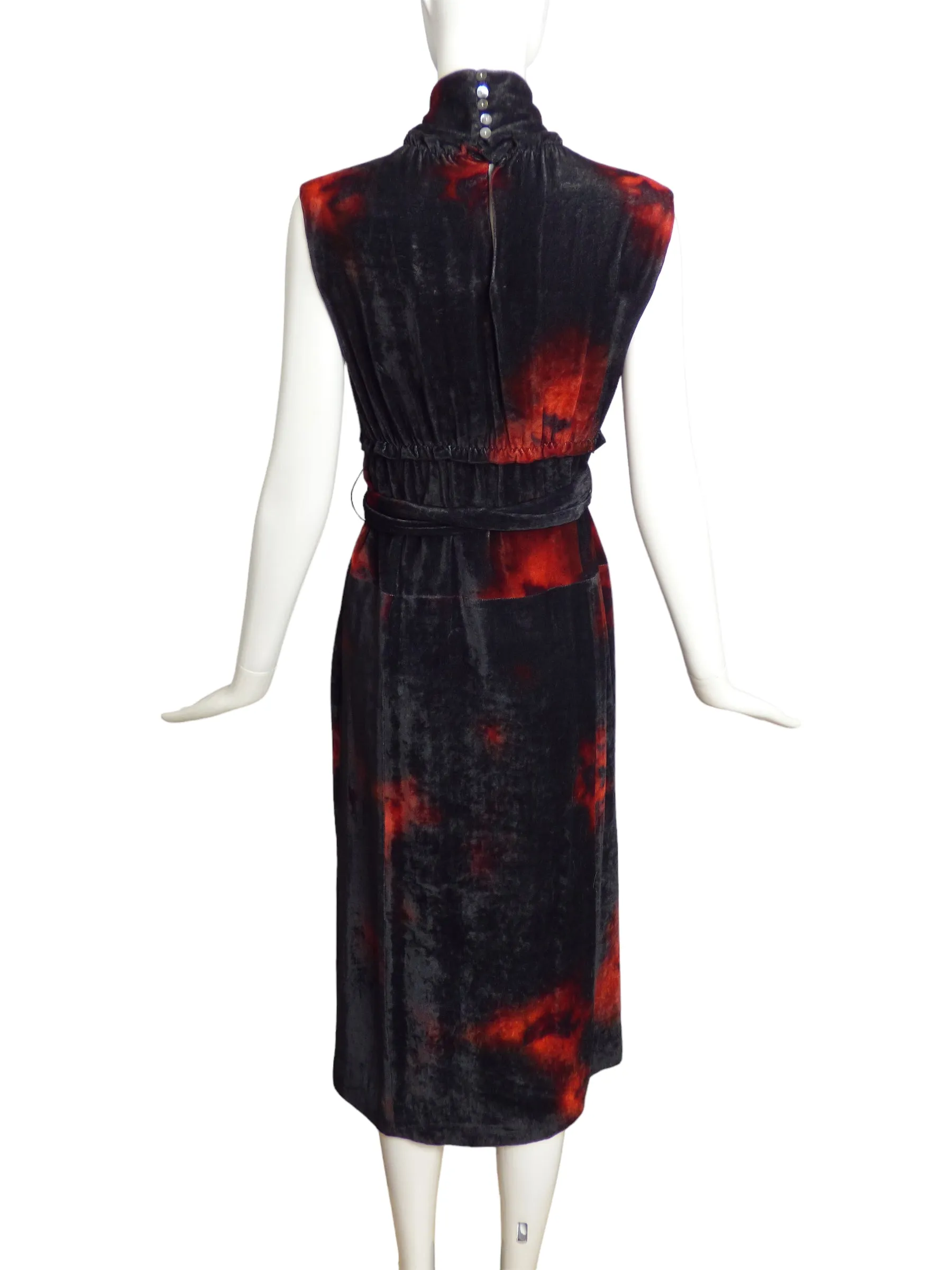 ALTUZARRA- NWT Velvet Print Dress, Size 8