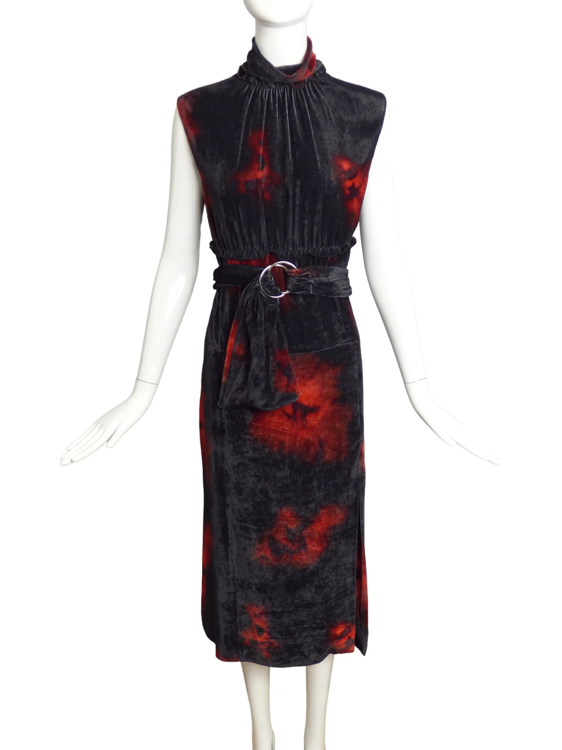 ALTUZARRA- NWT Velvet Print Dress, Size 8