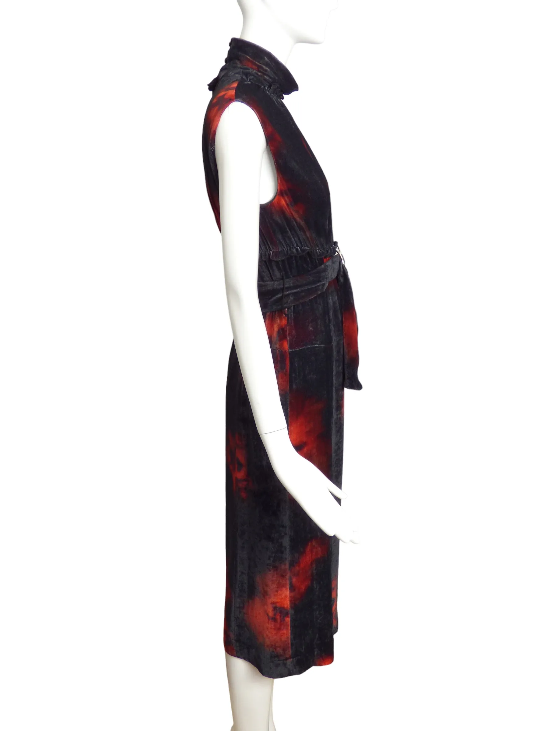 ALTUZARRA- NWT Velvet Print Dress, Size 8