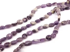 Amethyst 12x8mm Oval Gemstone Beads Full Strand 15.5 Inches G213 T035