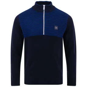 Aneto Quarter Zip Sweater Navy - AW22