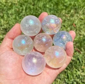 Angel Aura Quartz Spheres