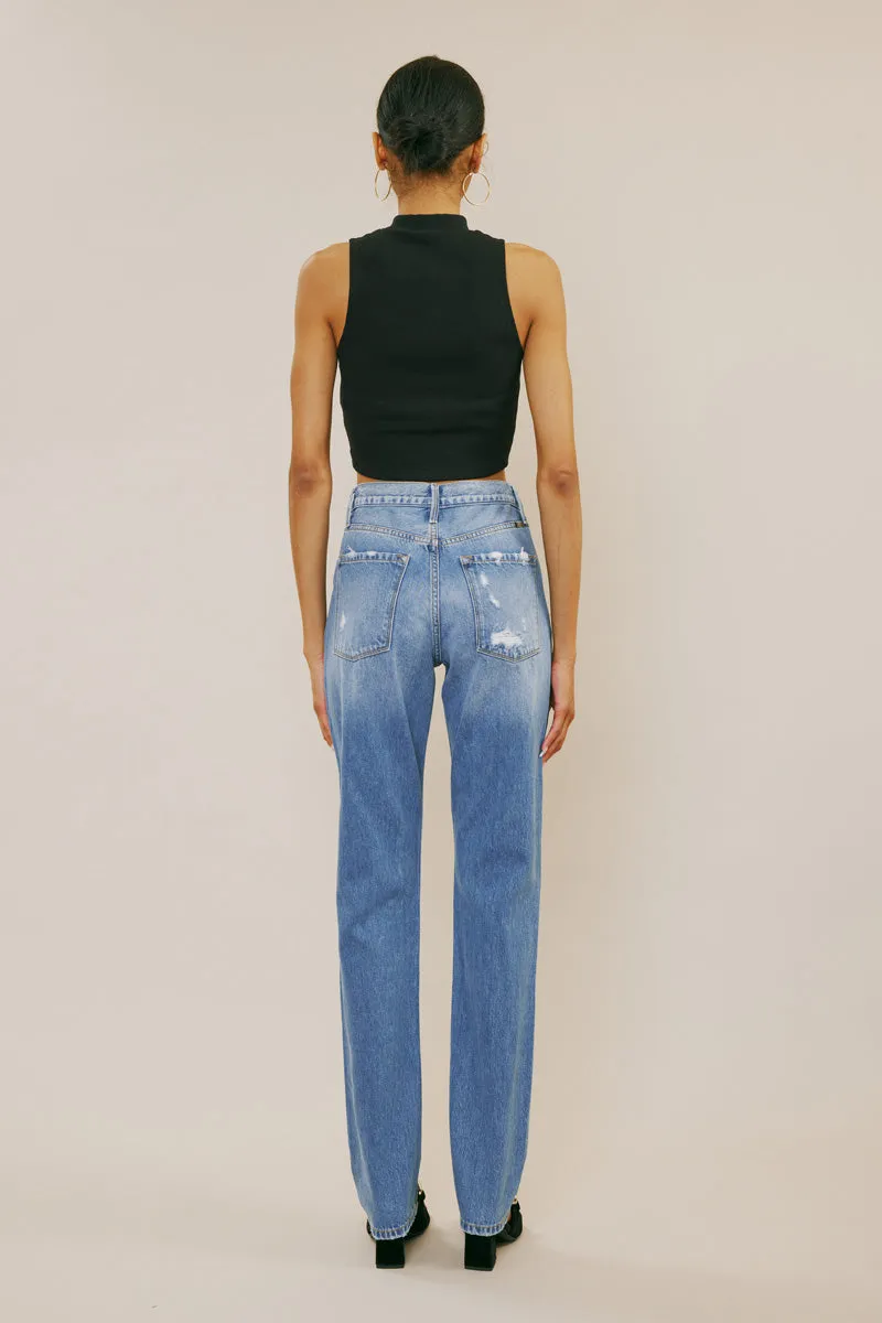 Ashe Ultra High Rise Straight Leg Jeans