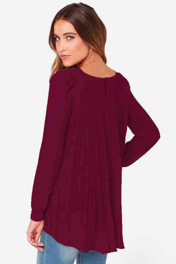 Back Pleated Blouse