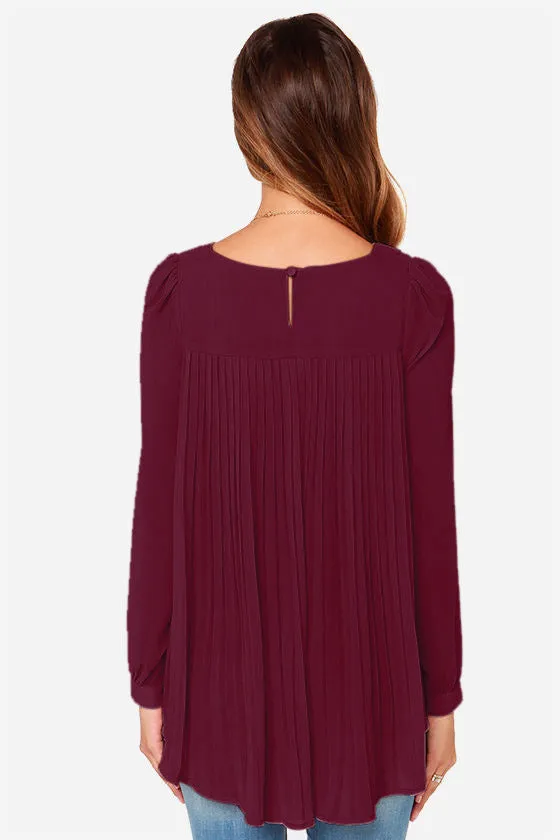 Back Pleated Blouse