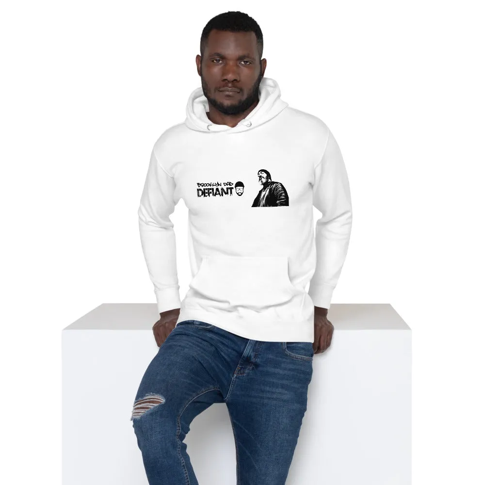 BDD Unisex Hoodie in white