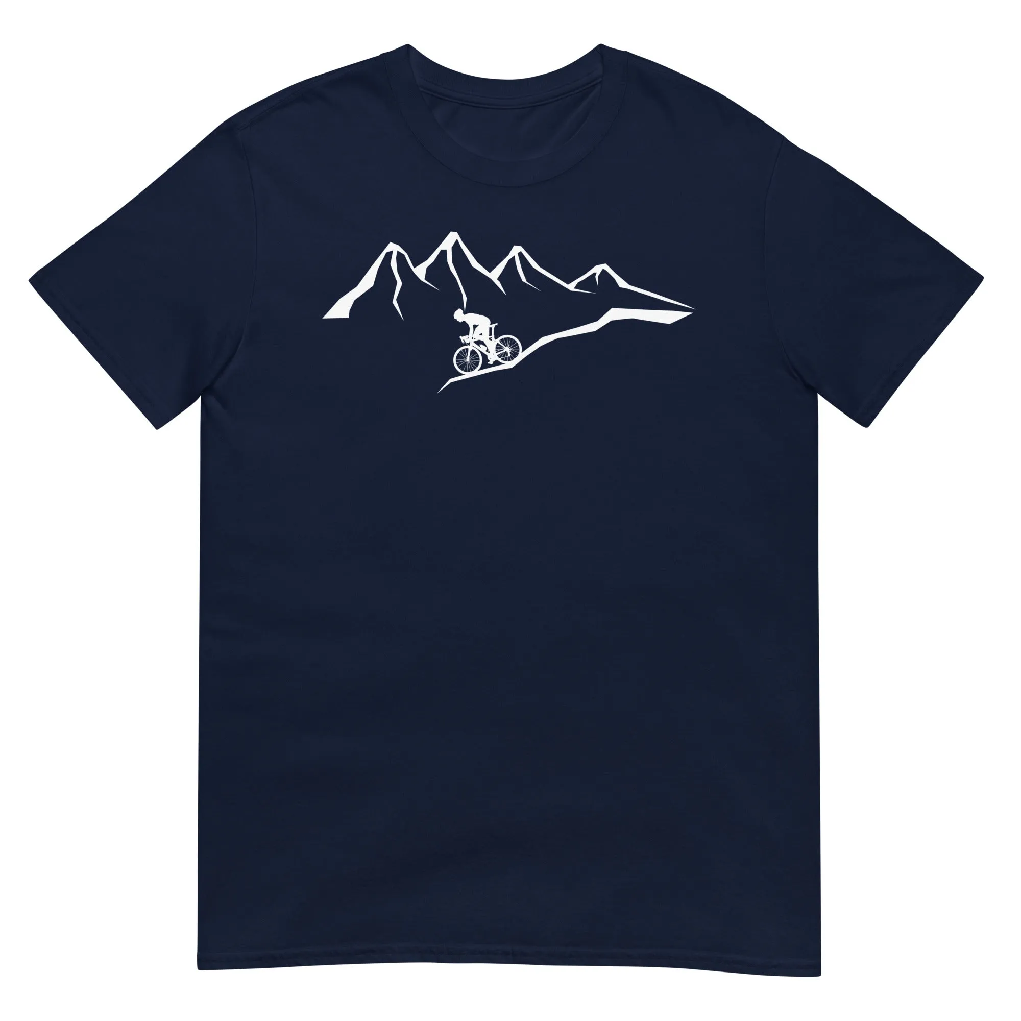 Berge - Radfahren - (F) (14) - Unisex Basic Softstyle T-Shirt | Gildan 64000