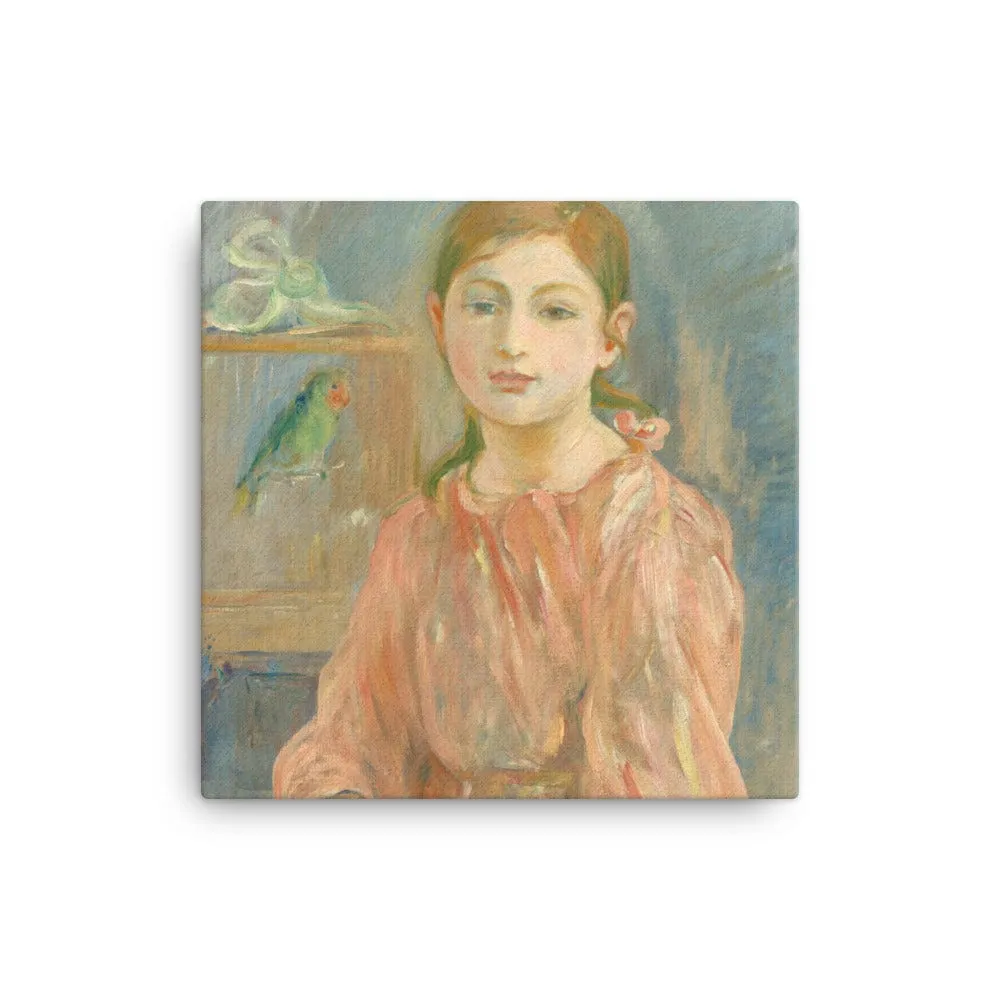 Berthe Morisot, The Artist's Daughter with a Parakeet, Gallery Canvas