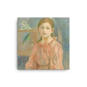 Berthe Morisot, The Artist's Daughter with a Parakeet, Gallery Canvas