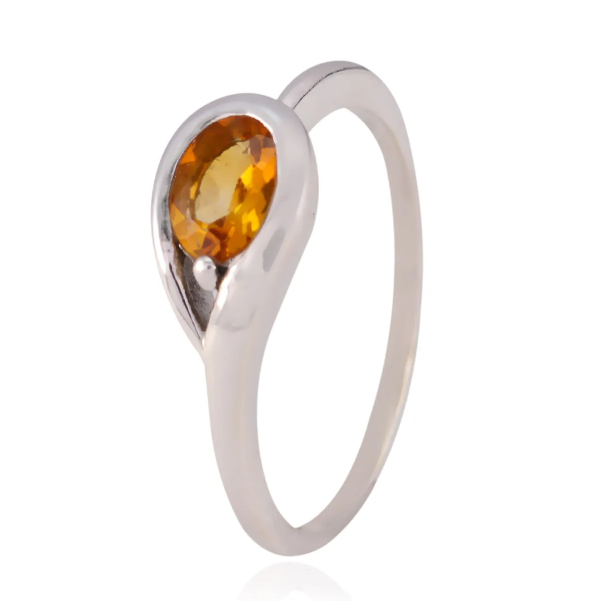 Bewitching Gemstone Citrine 925 Sterling Silver Ring Silver Jewellery