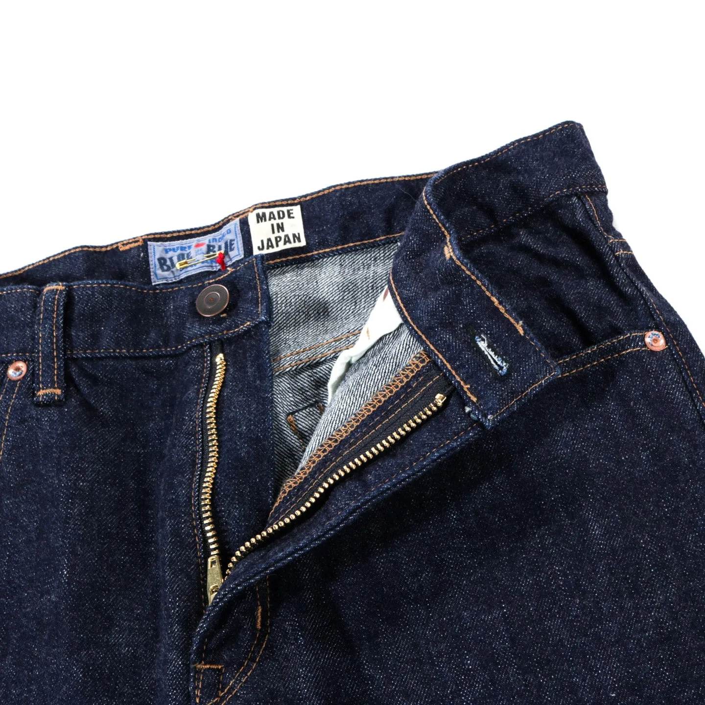 BLUE BLUE JAPAN SELVEDGE DENIM SLIM JEANS ONE WASH