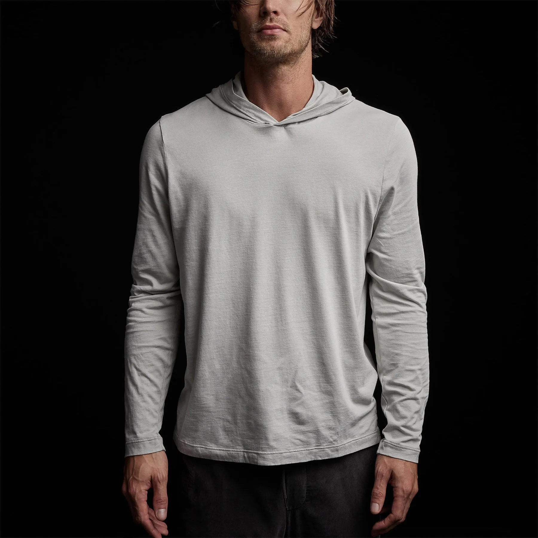 Brushed Jersey Hoodie - Aluminum