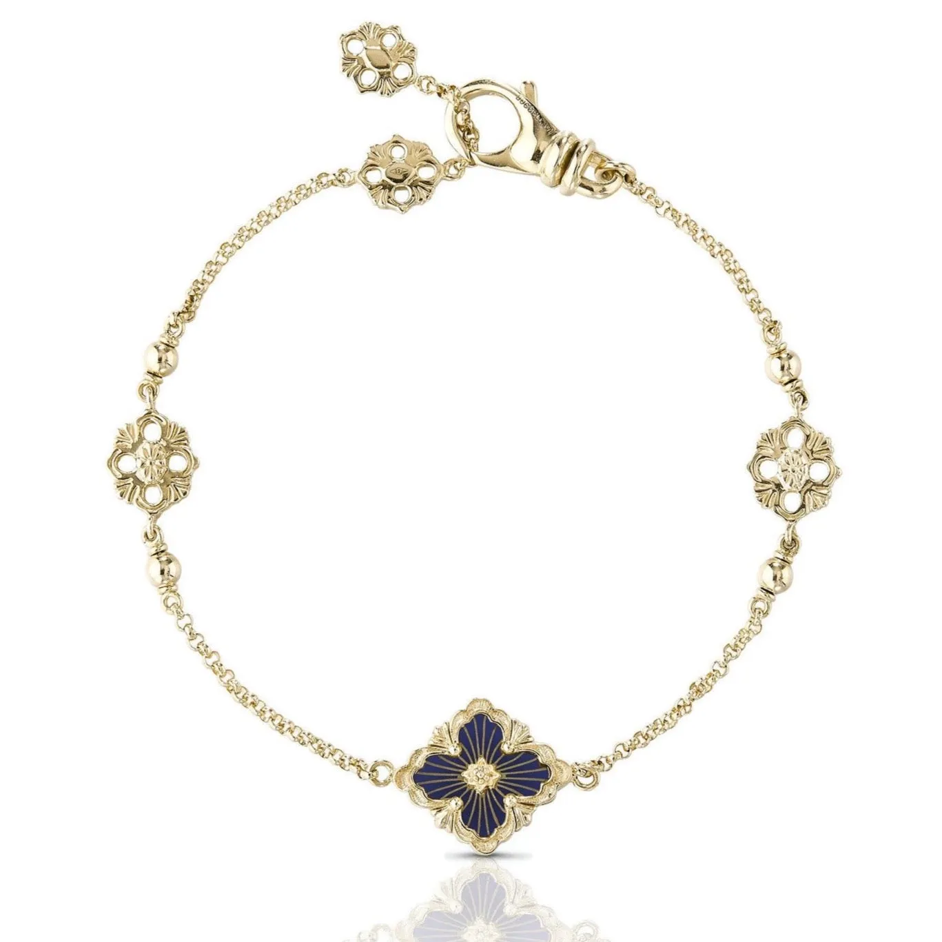 Buccellati - Opera Tulle - Bracelet with Opera Blue Enamel, 18k Yellow Gold