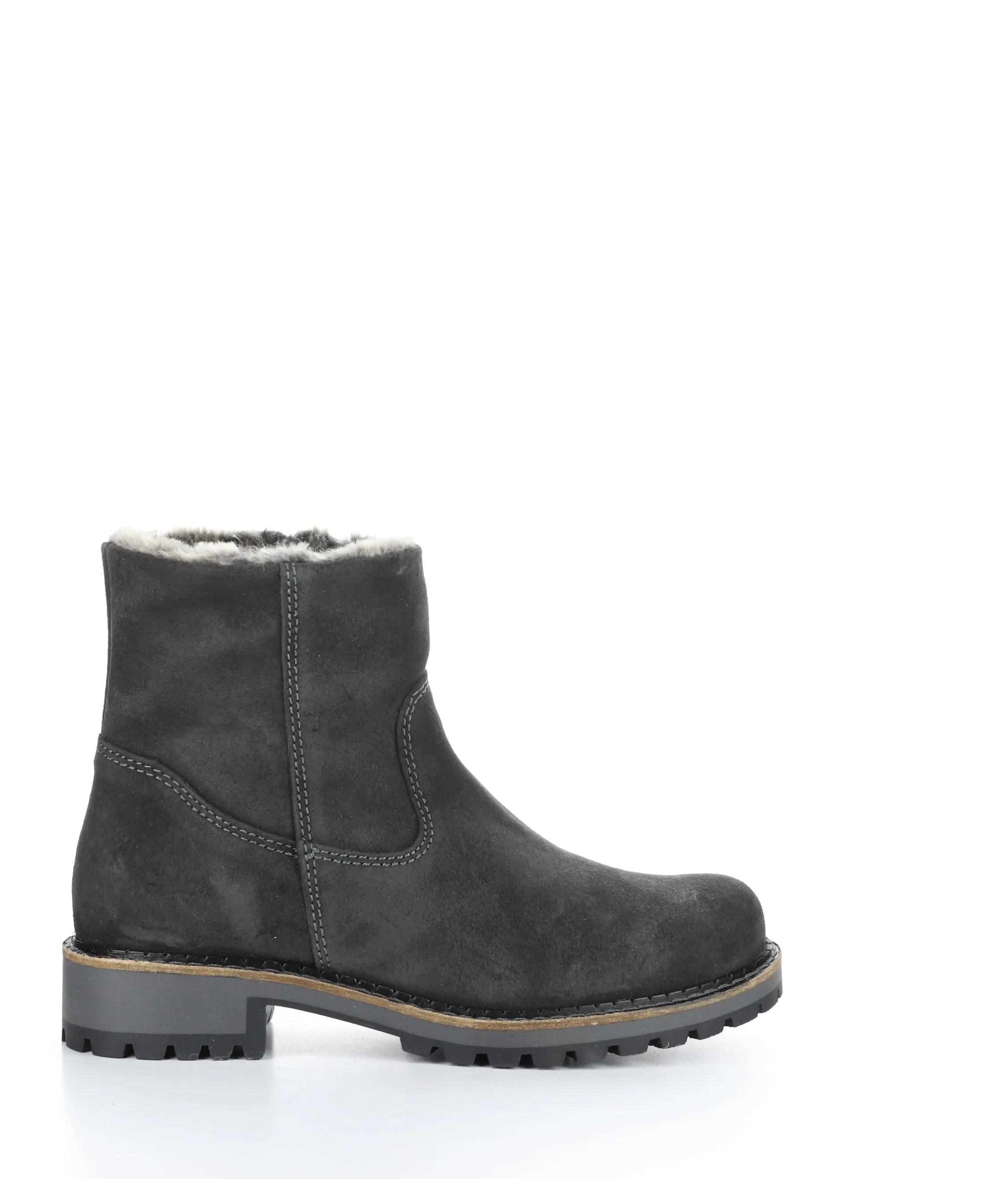 CALIB GREY Round Toe Boots