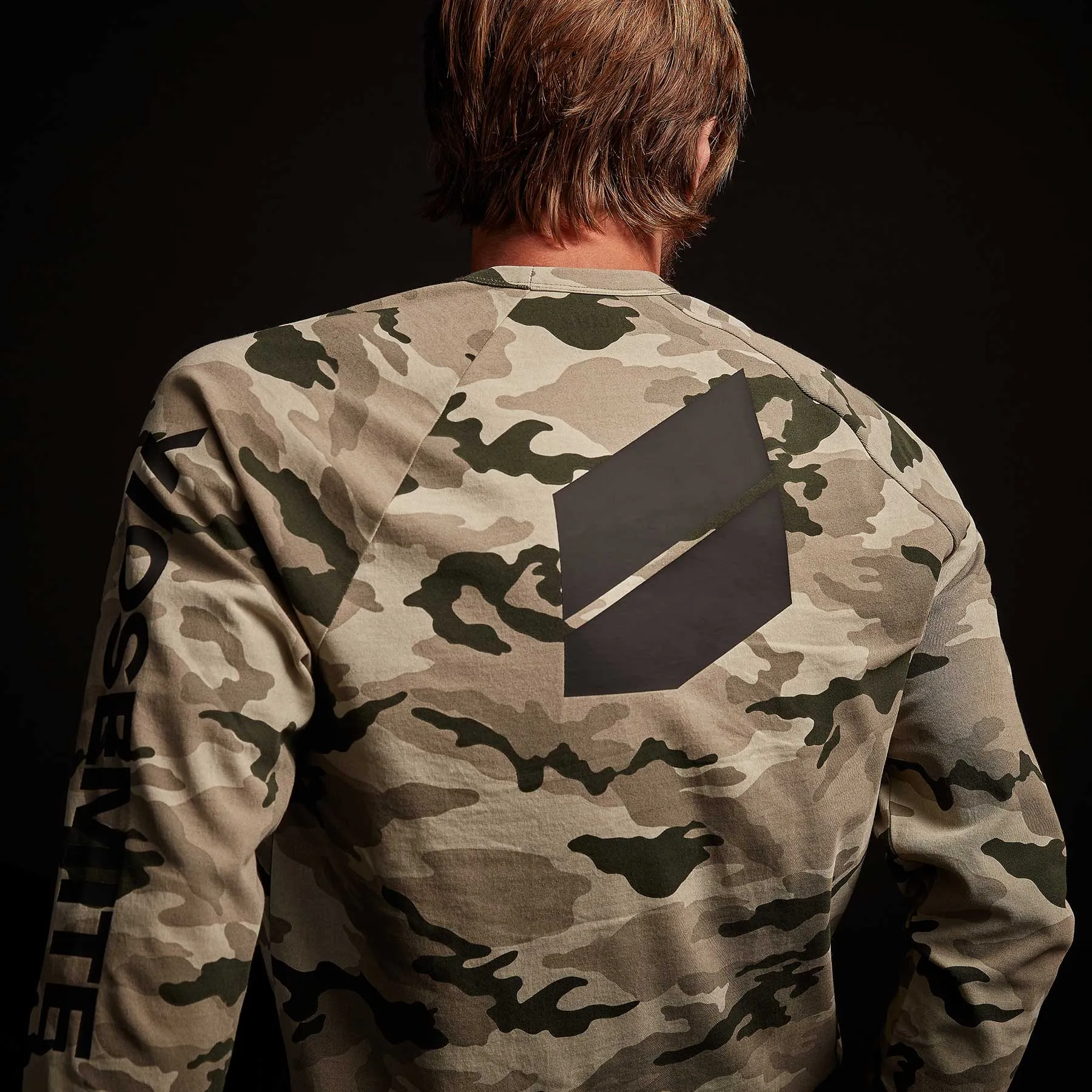 Camo Heavy Jersey Raglan Pullover - Dune Camo