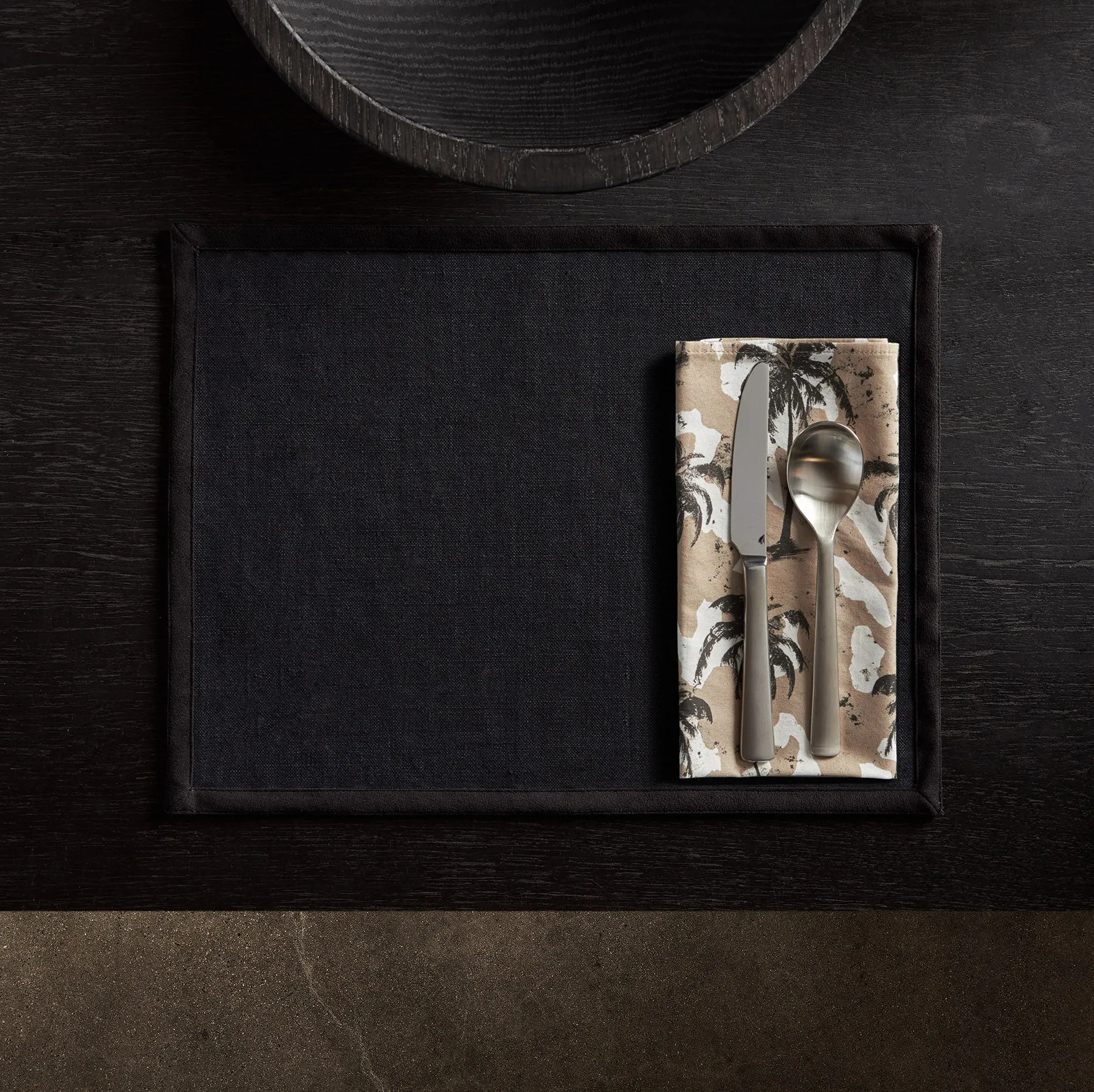 Camo Palm Print Table Napkin - Desert