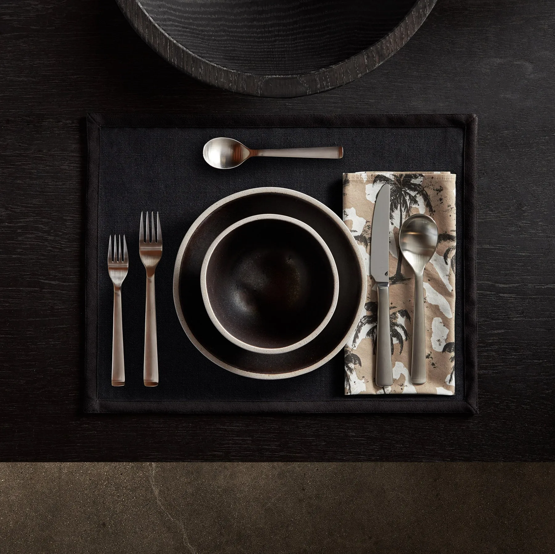 Camo Palm Print Table Napkin - Desert