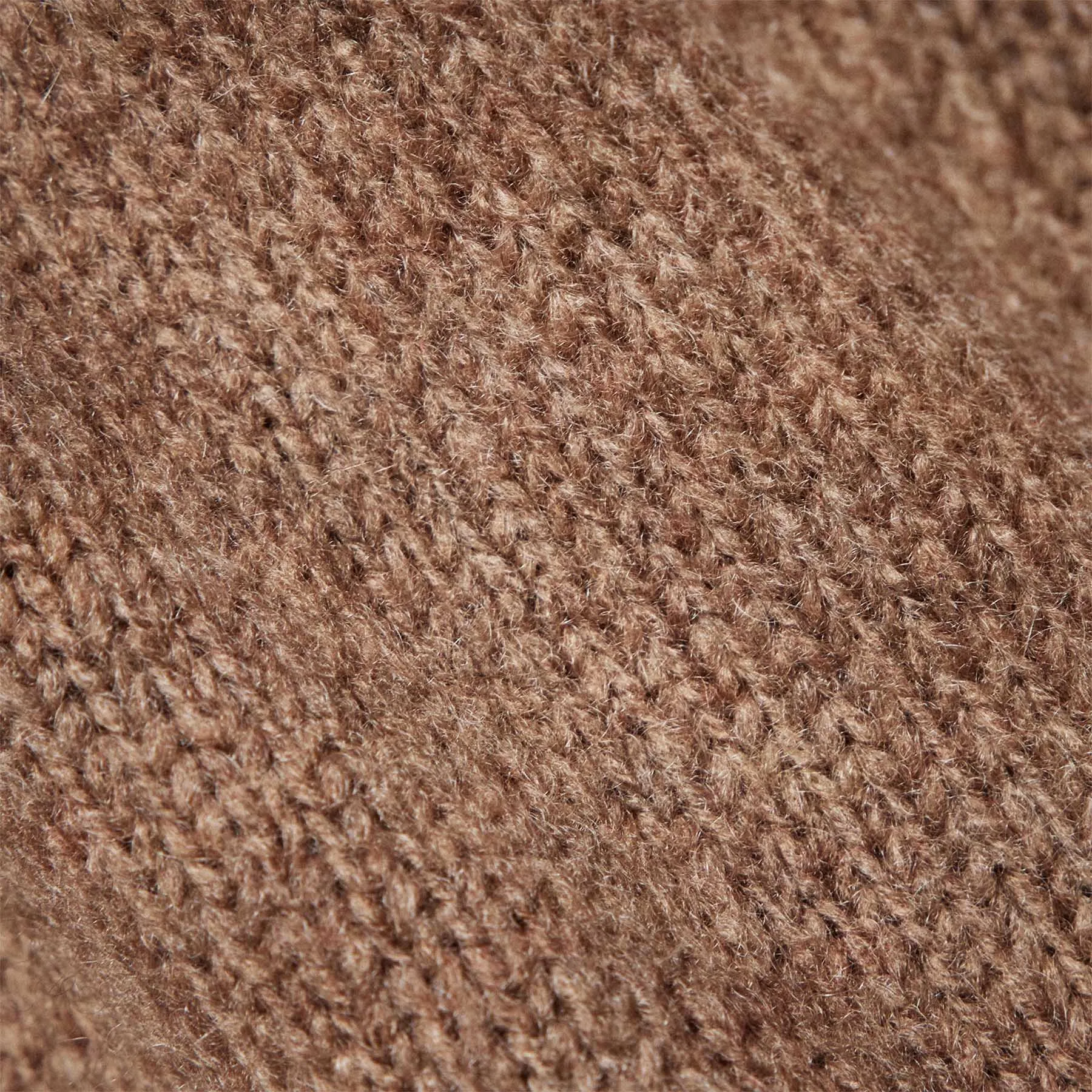 Cashmere Shawl Collar Relaxed Cardigan - Chestnut