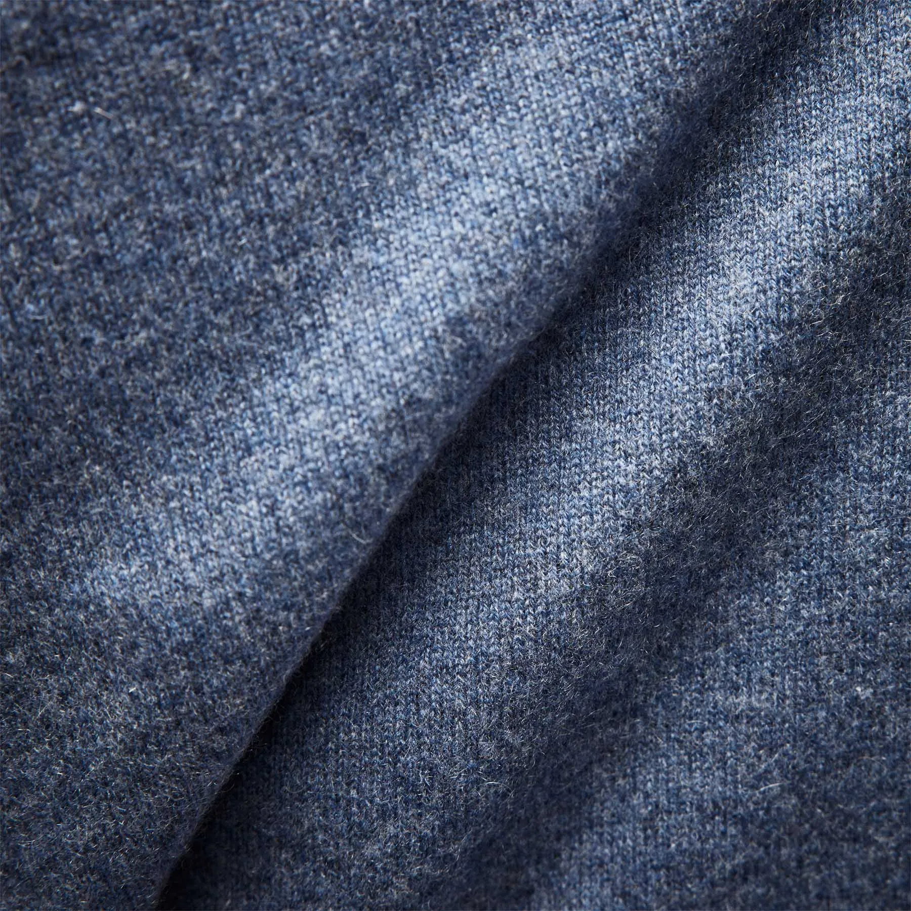 Cashmere V Neck Sweater - Denim