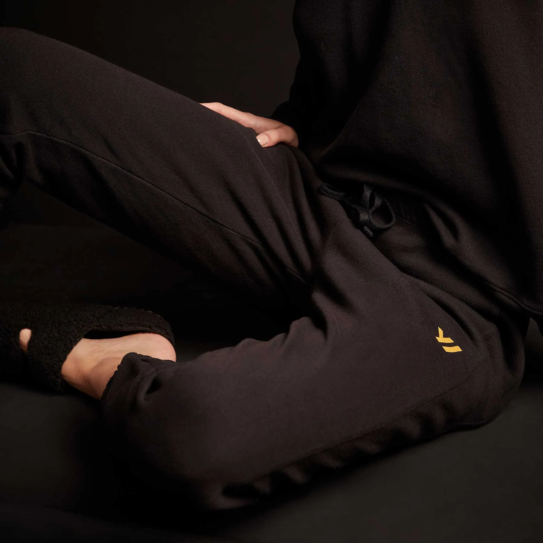 Classic French Terry Sweatpant - Black/Cadmium