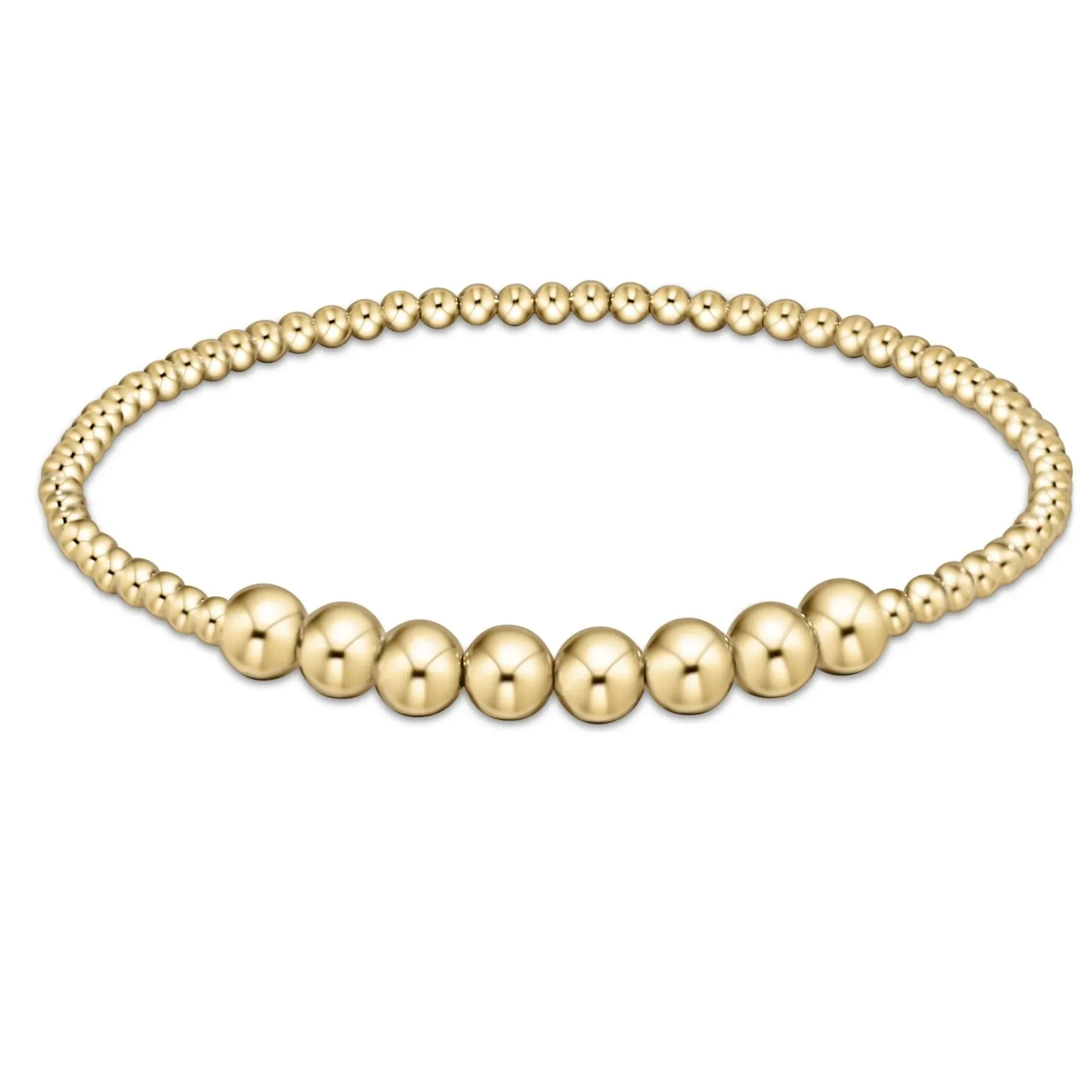 Classic Gold Beaded Bliss 2.5mm Bead Bracelet - 5mm Gold