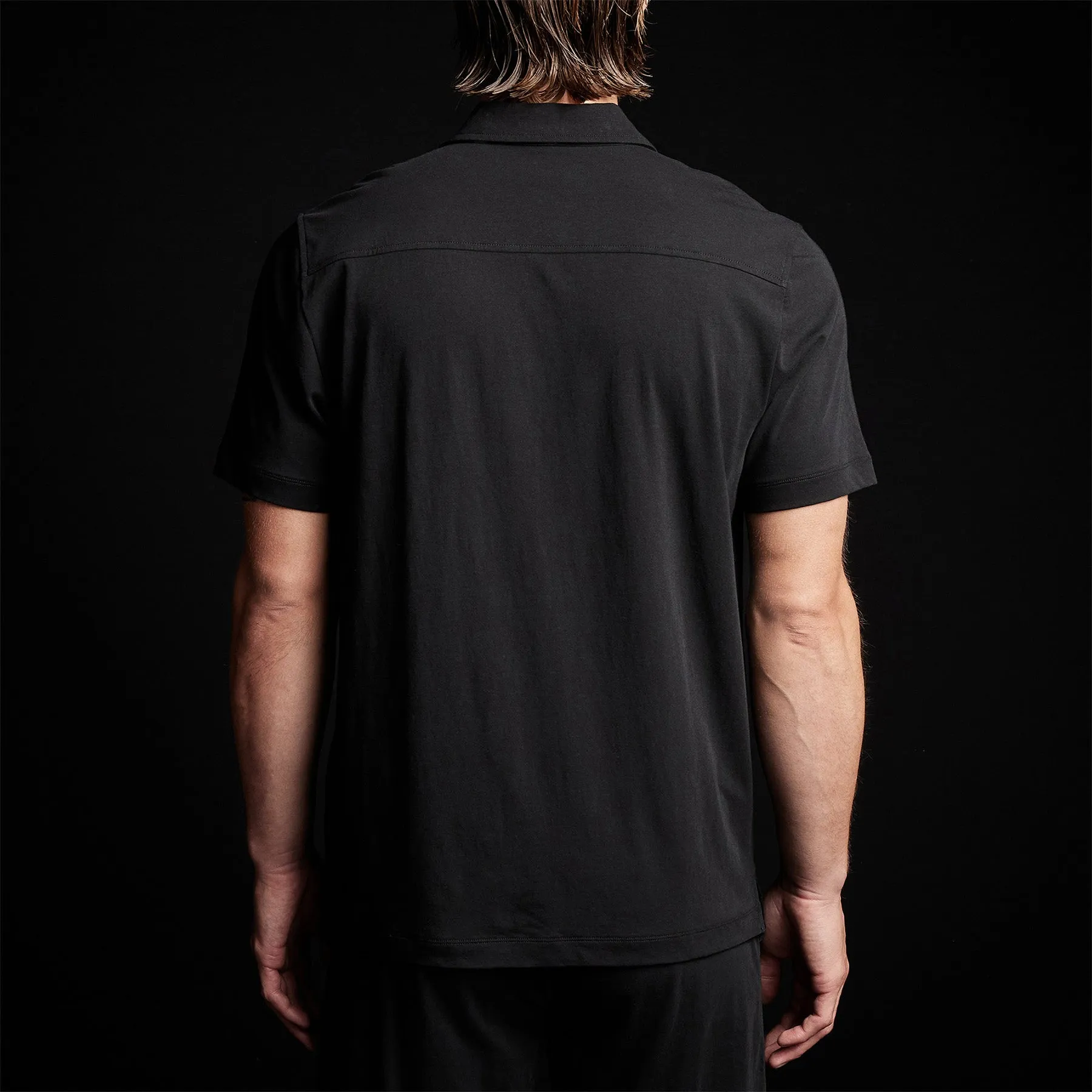 Clean Finish Short Sleeve Shirt  - Black