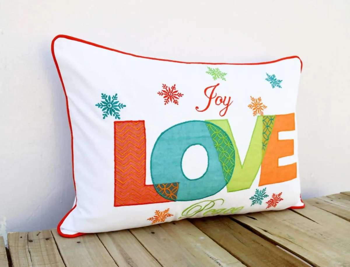 Colorful Love pillow cover