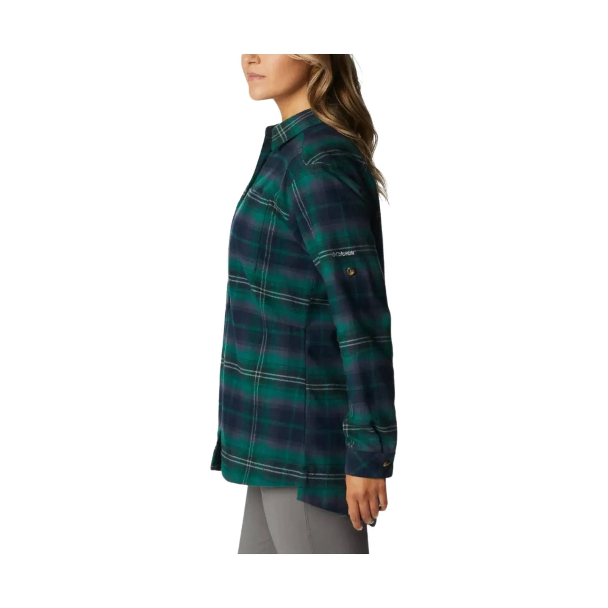 Columbia Women's Holly Hideaway Flannel Shirt - Spruce Multi