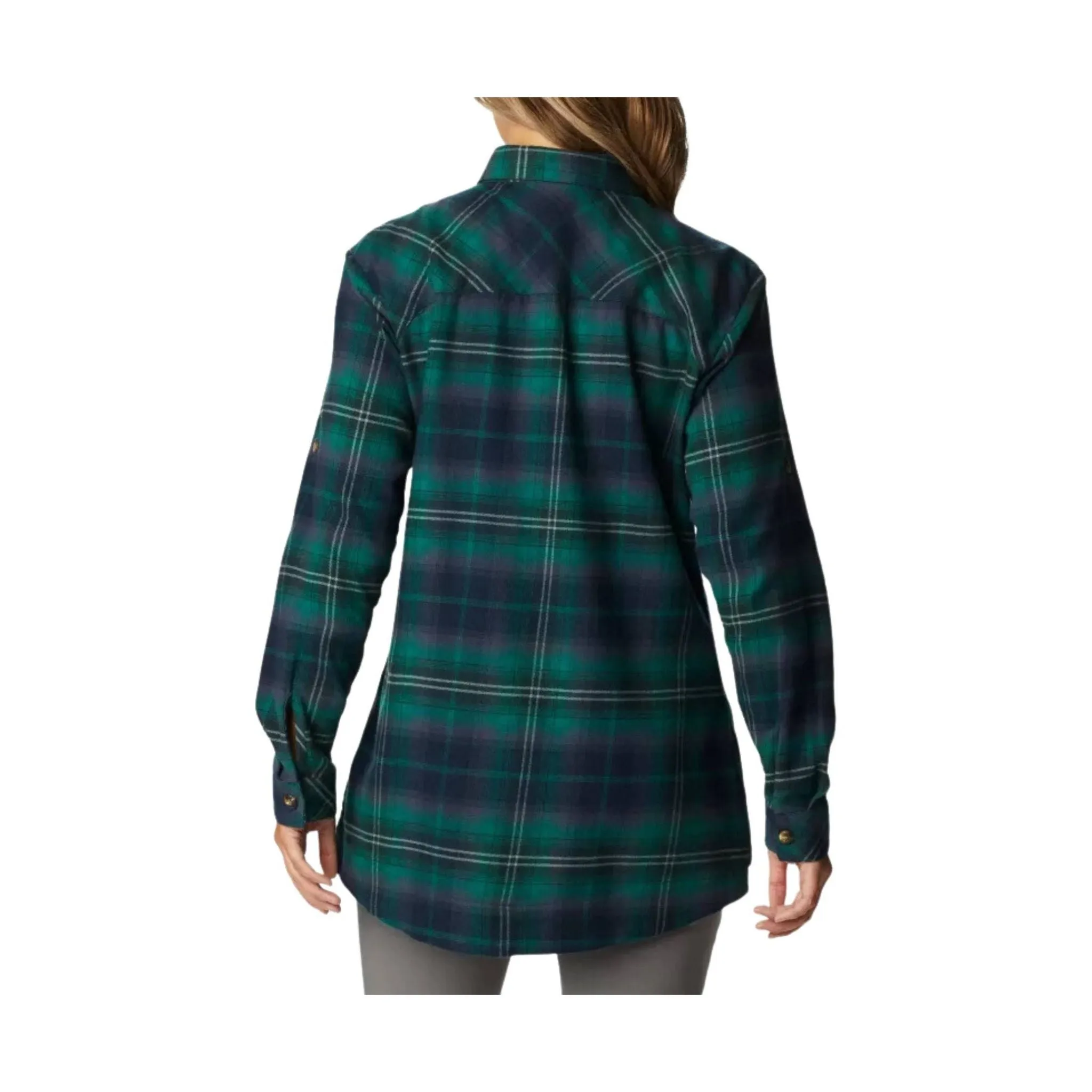 Columbia Women's Holly Hideaway Flannel Shirt - Spruce Multi