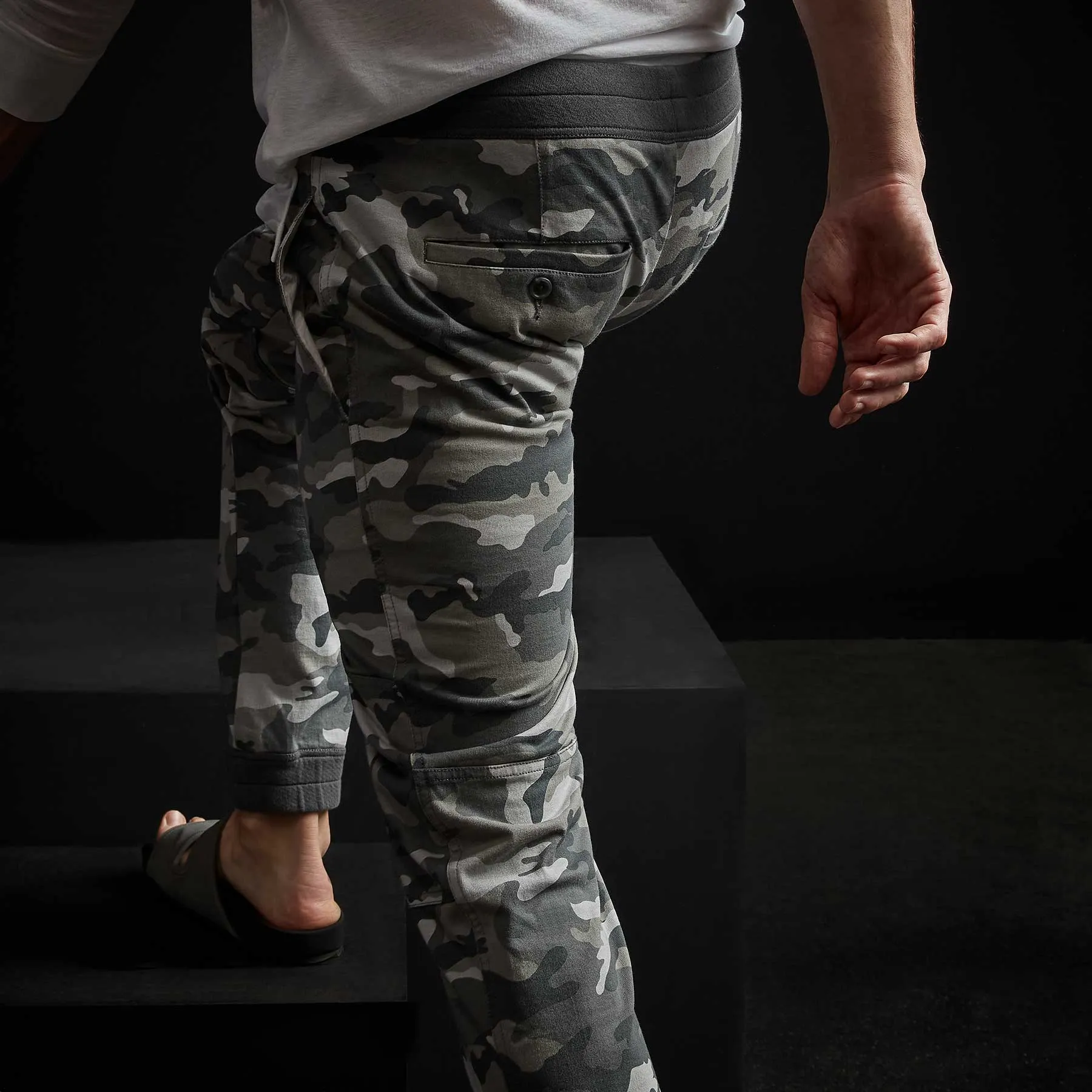 Contrast Camo Jogger - Arctic Camo