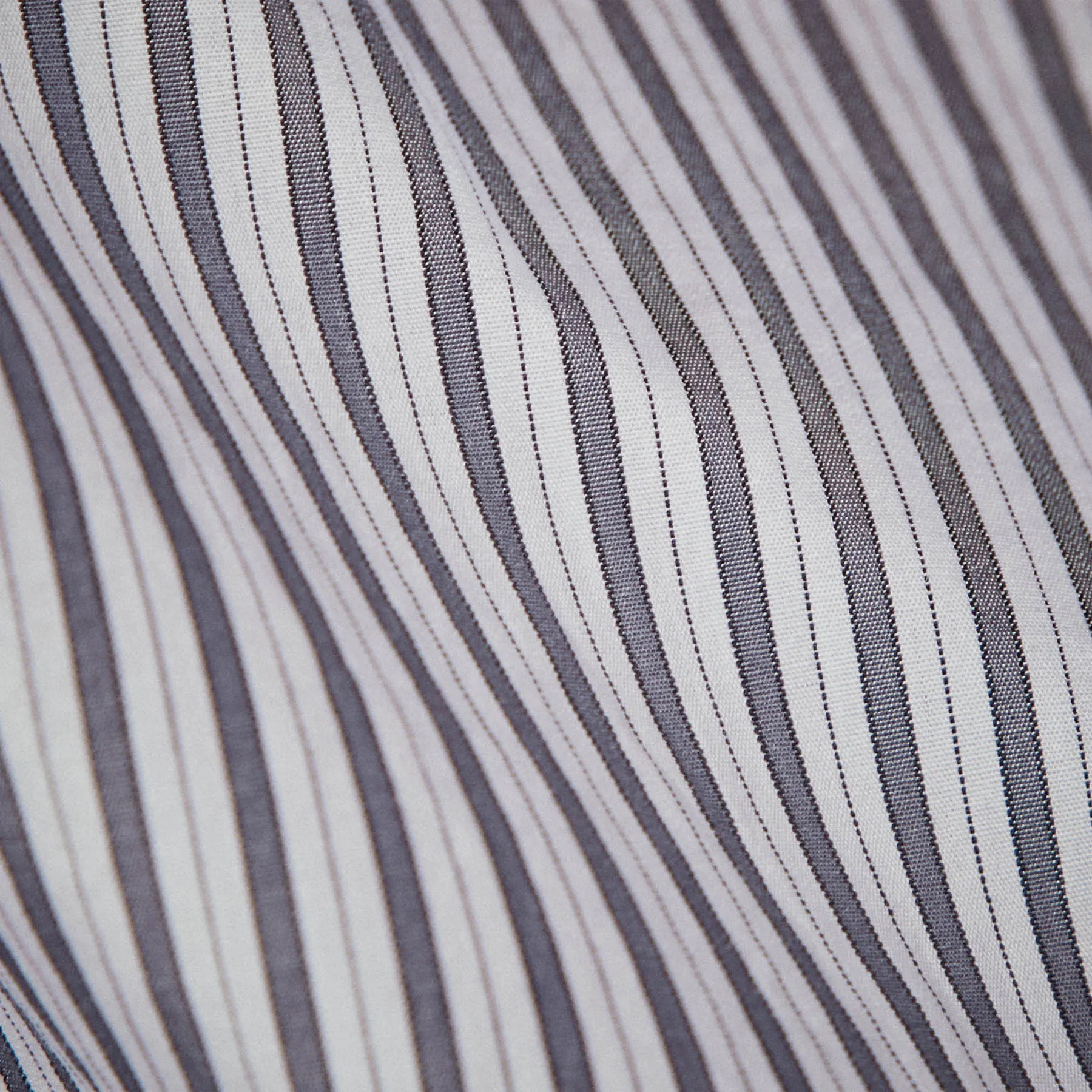 Contrast Striped Shirt - Graphite Stripe