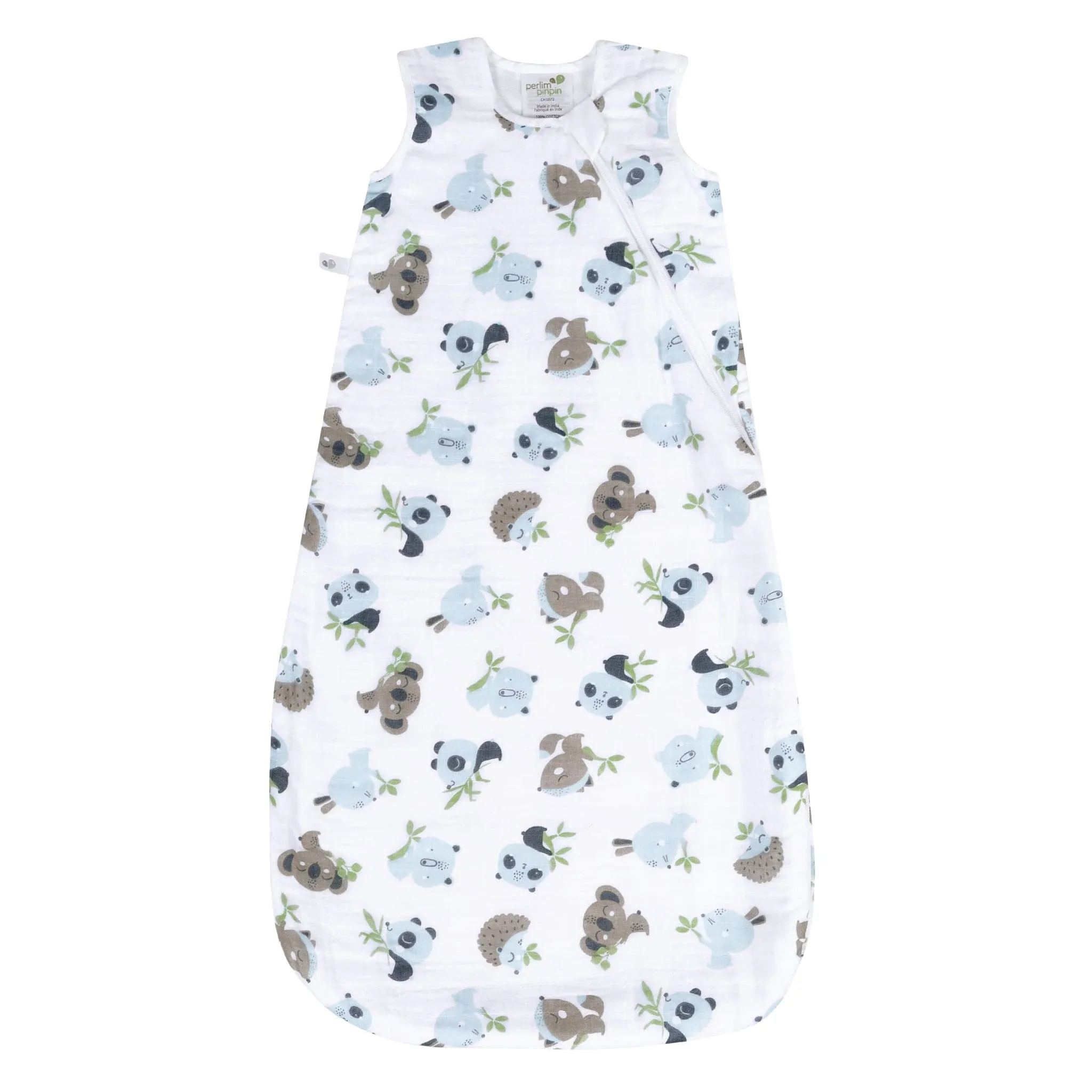 Cotton muslin sleep sack - Animals (0.7 tog)