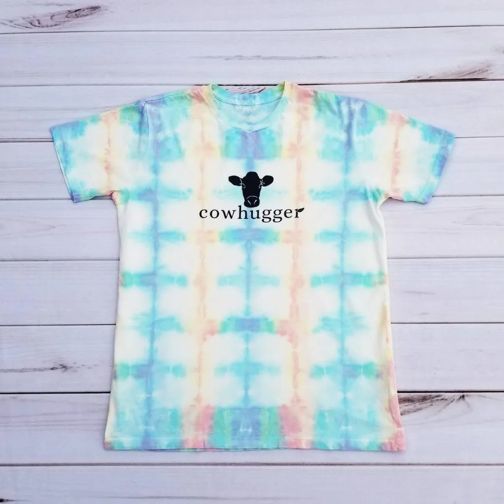 Cowhugger Logo Unisex Cloud Tie-Dye Tee