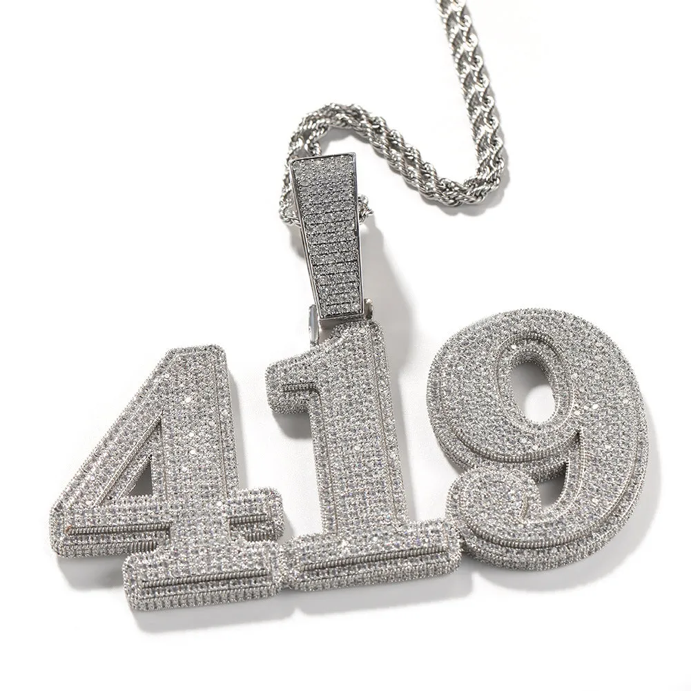 Custom Bold Letters/Number Pendant