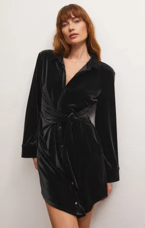 Dallon Velvet Wrap Dress