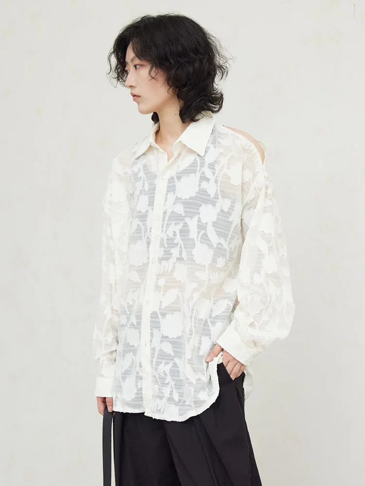 Deena Sheer Floral Shirt