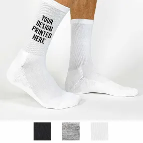 Design Your Own Custom Printed Crew Socks - Large