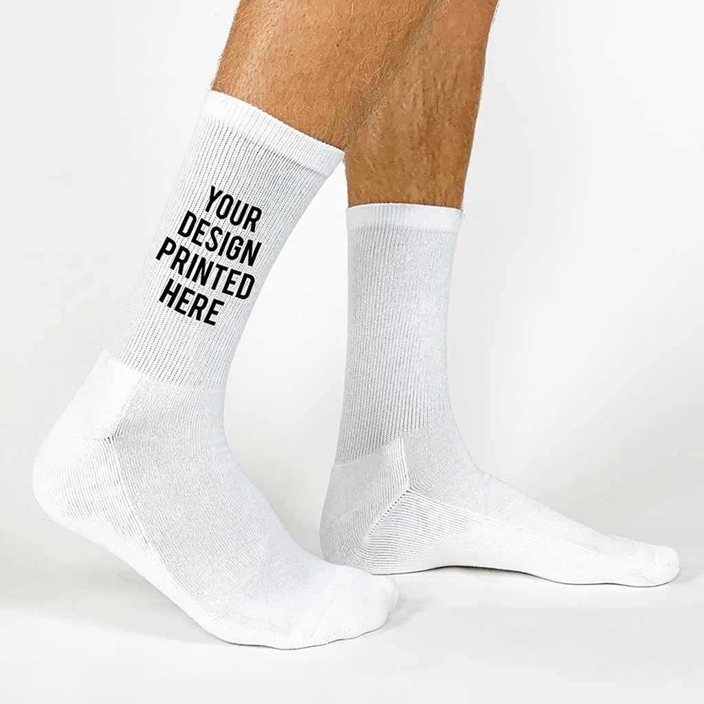 Design Your Own Custom Printed Crew Socks - Large