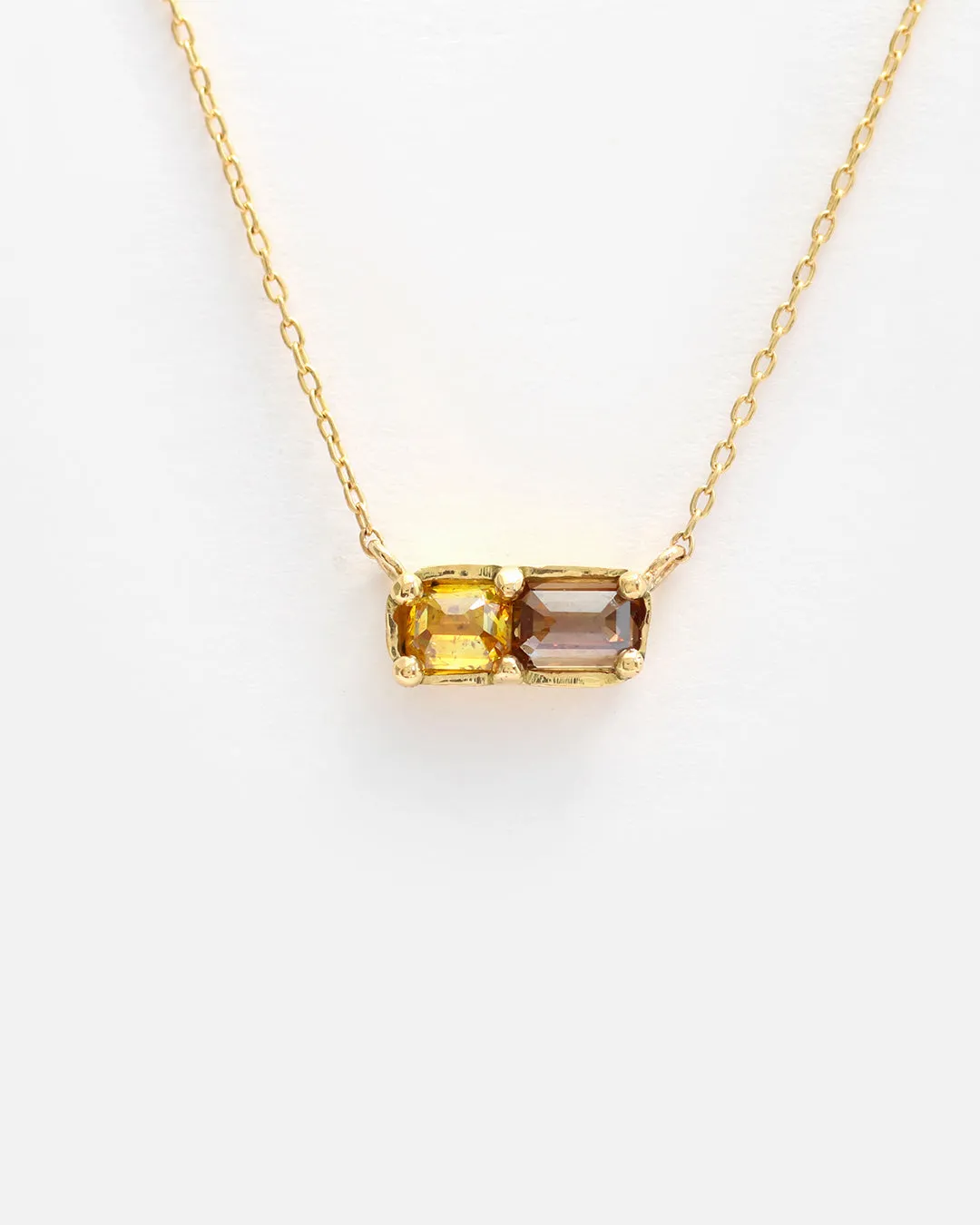 Dew 26 / Yellow   Brown Sugar Diamond Pendant